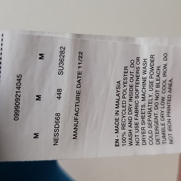 Nike Swim Dri-Fit Blue Cover Up Long Tank Top M - Picture 11 of 13